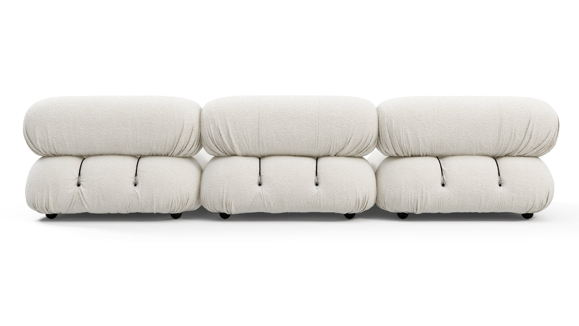 Belia - Belia Sectional, Right Chaise, White Boucle