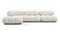 Belia - Belia Sectional, Left Chaise, White Boucle