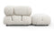 Belia - Belia Sectional, Left Chaise, White Boucle