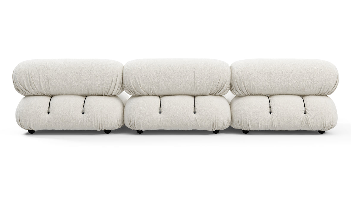 Belia - Belia Sectional, Left Chaise, White Boucle