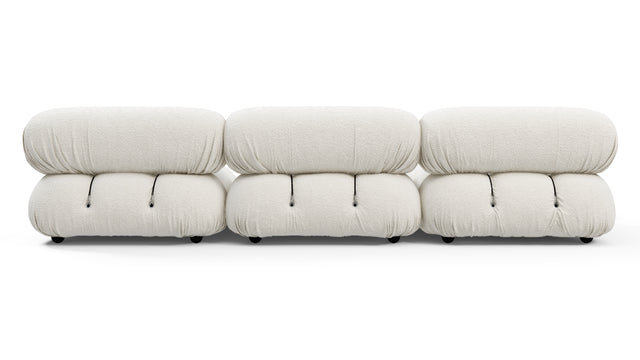 Belia - Belia Sectional, Left Chaise, White Boucle