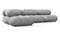 Belia - Belia Sectional, Left Chaise, Light Gray Velvet