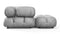 Belia - Belia Sectional, Left Chaise, Light Gray Velvet