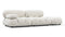 Belia - Belia Open End Sofa, Right, White Boucle