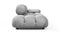 Belia - Belia Open End Sofa, Left, Light Gray Velvet