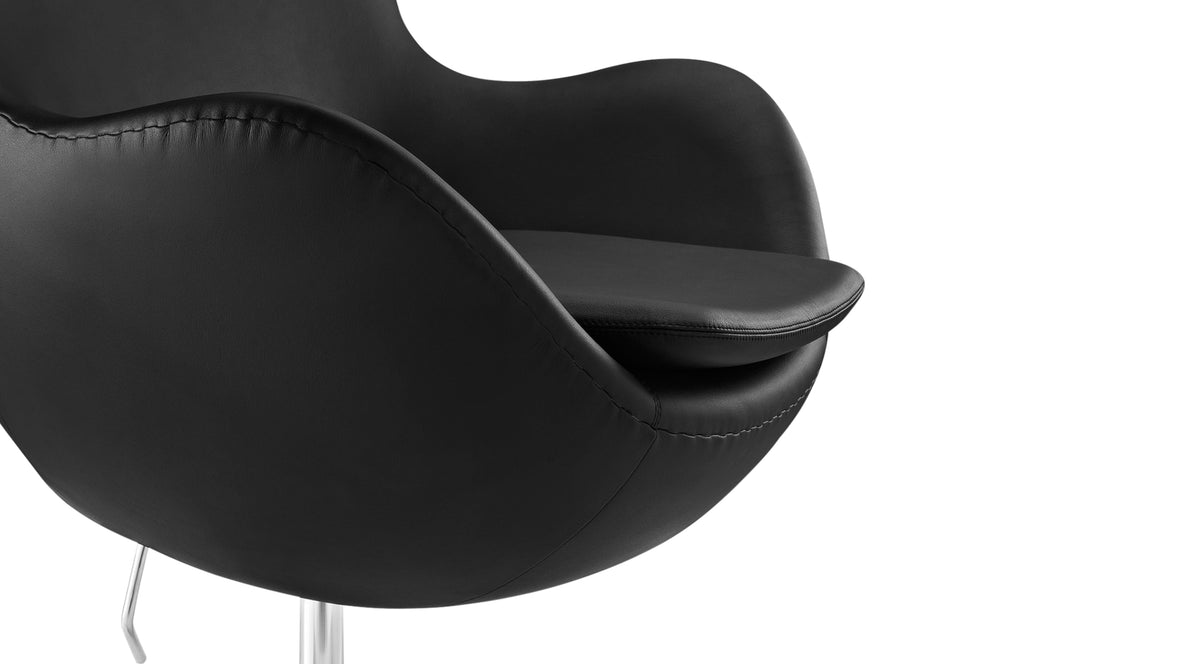 Arne - Arne Chair, Midnight Black Premium Leather