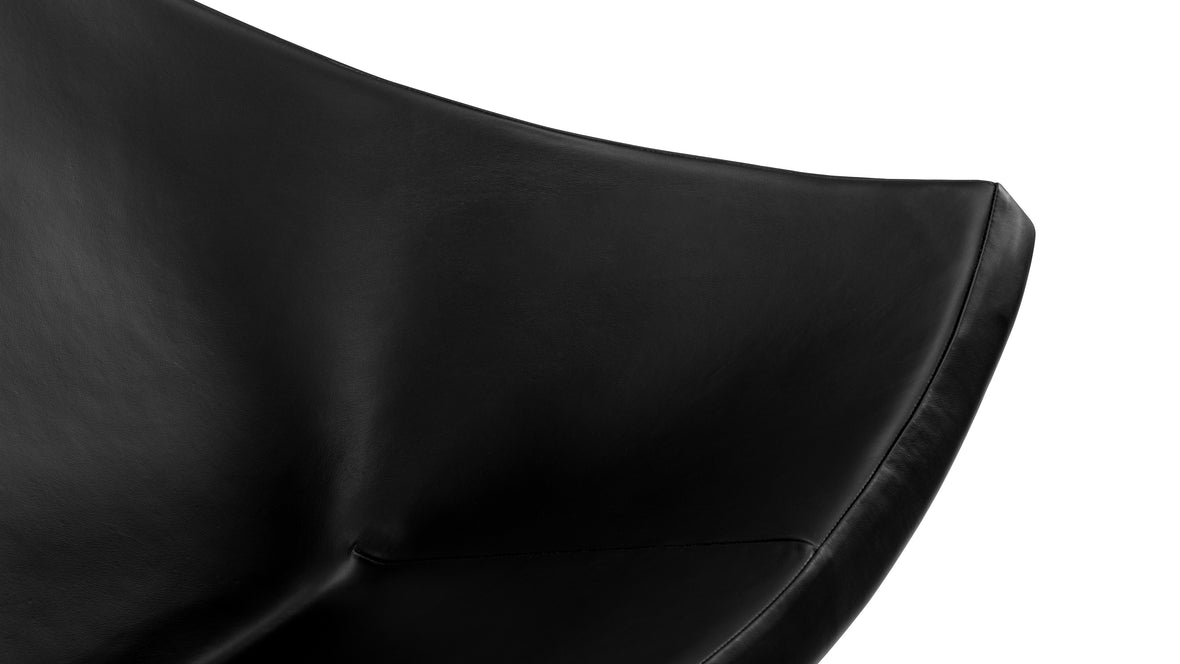 Coconut - Coconut Chair, Space Black Premium Leather