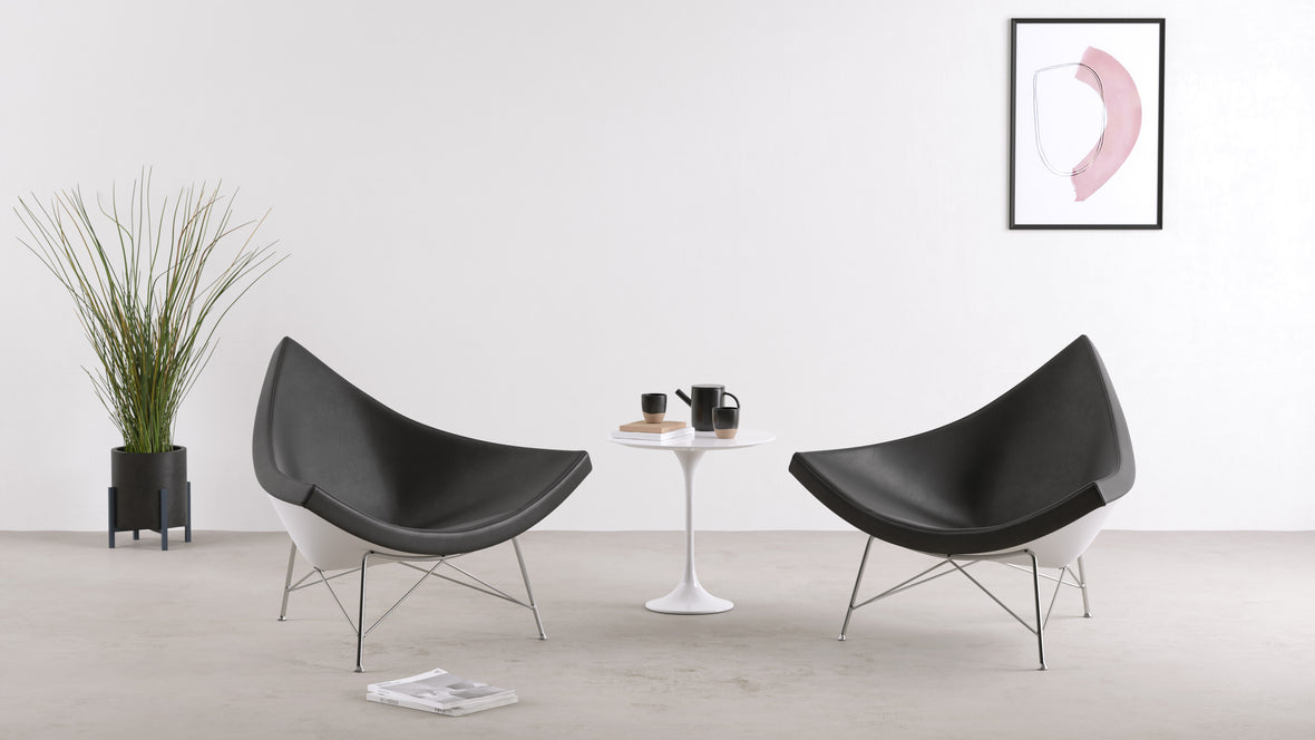 Coconut - Coconut Chair, Space Black Premium Leather