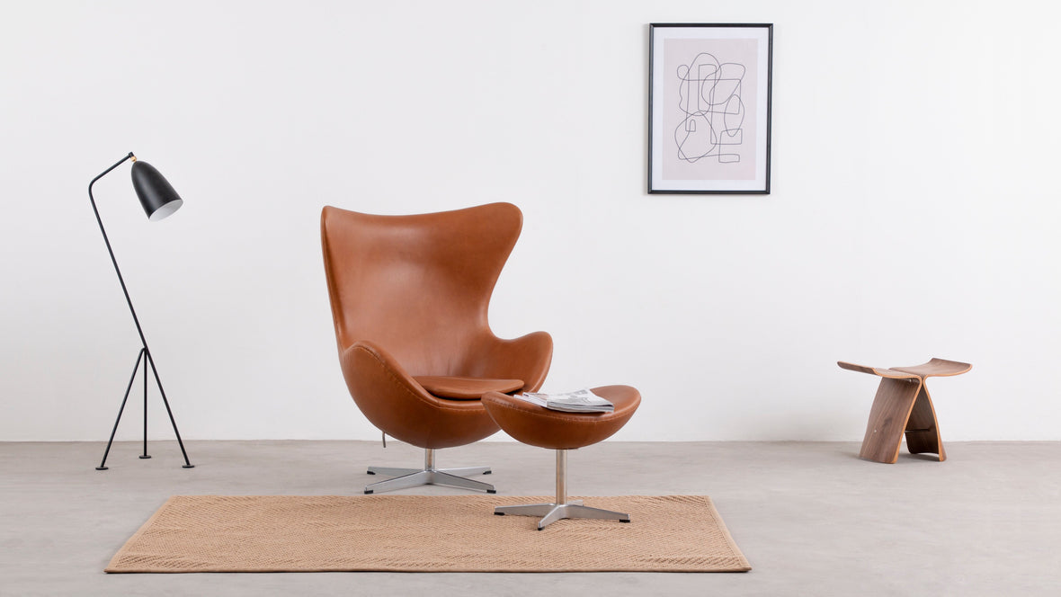 Arne - Arne Chair, Tan Premium Leather