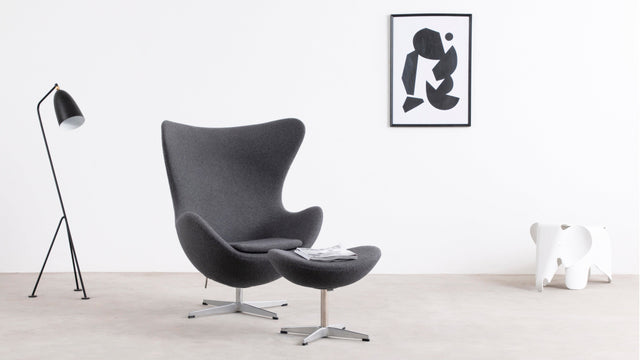 Arne - Arne Chair, Dark Gray Wool