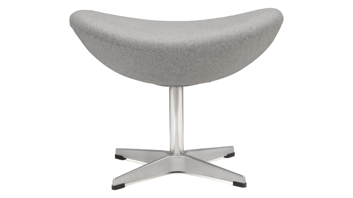 Arne - Arne Ottoman, Light Gray Wool