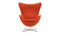 Arne - Arne Chair, Burnt Orange Wool