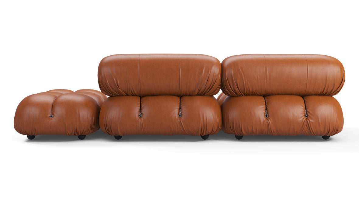 Bellini Sofa - Mario Bellini Open End Sofa, Right, Tan Premium Leather