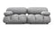 Belia - Belia Two Seater Sofa, Light Gray Velvet