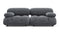 Belia - Belia Two Seater Sofa, Gray Boucle