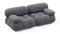 Belia - Belia Two Seater Sofa, Gray Boucle