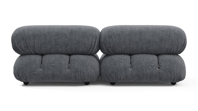 Belia - Belia Two Seater Sofa, Gray Boucle