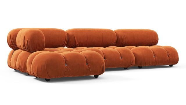 Belia - Belia Sectional, Left Chaise, Apricot Velvet