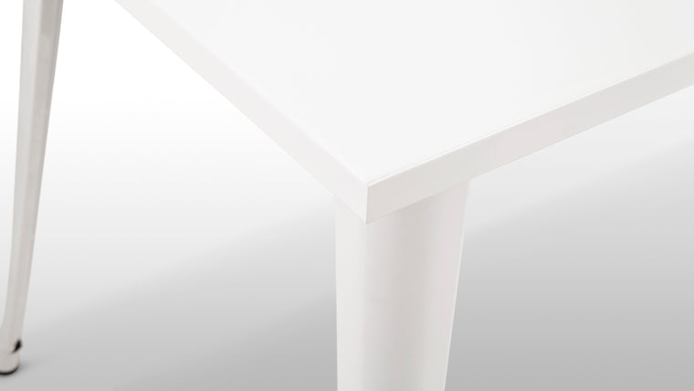Durable Piece | Constructed from the highest quality steel, this table features a powder coated finish, meaning enhanced protection from scratches, stains, and humidity for the ultimate life-ready piece.
