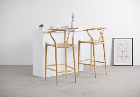 Wish - Wish Bar Stool, Ash, 29.5