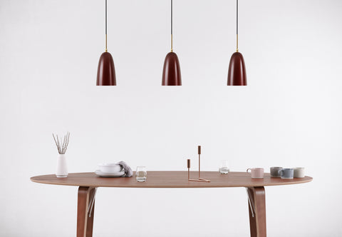 Cicada - Cicada Pendant Lamp, Burgundy