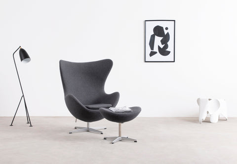 Arne - Arne Chair, Dark Gray Wool